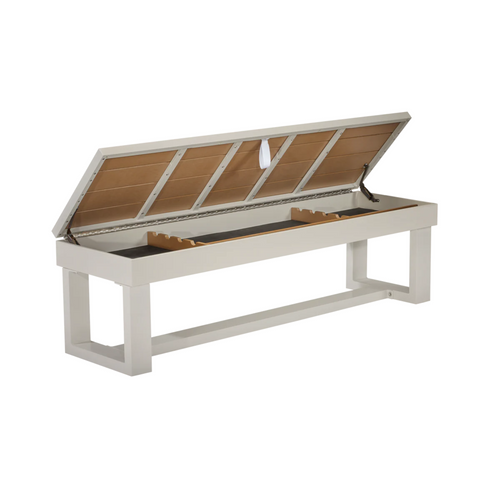 American Heritage Lanai Outdoor Storage Bench in Oyster Grey