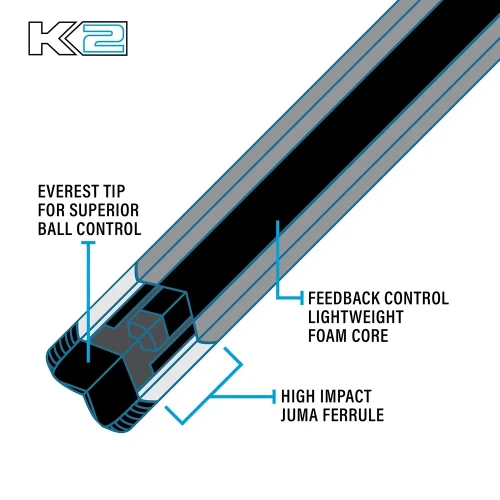 K2 KL103 Low Deflection Pool Cue