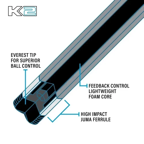 K2 KL110 Low Deflection Pool Cue
