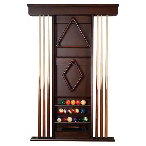 Presidential Billiards Espresso Wall Cue Rack