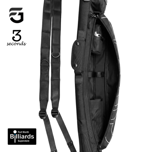 3 Seconds 4B/4S Butterfly Cue Case - Black Ghost Edition