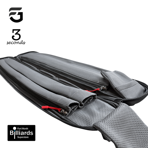 3 Seconds 4B/4S Butterfly Cue Case - Black Ghost Edition