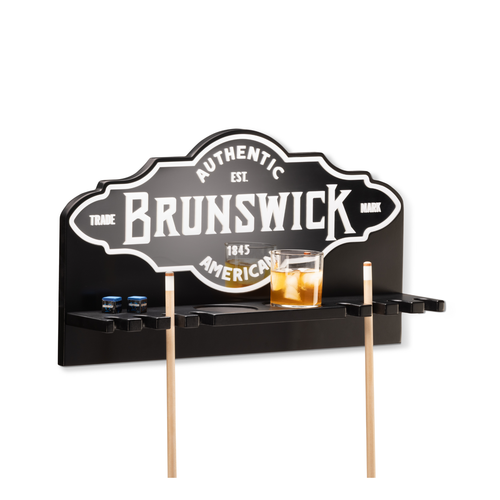 Brunswick Arena Mirror Wall Cue Rack