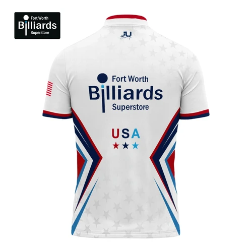 Fort Worth Billiards USA White Jersey