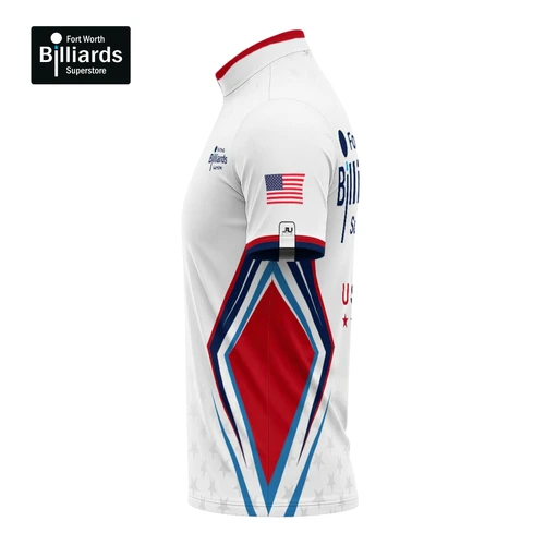 Fort Worth Billiards USA White Jersey