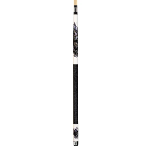 Players Arctic Wolf Pool Cue D-CWWP | 2-Piece | Black Linen Wrap | Le Pro Tip