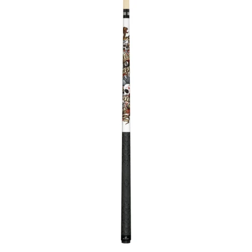 Players D-LH Live Hard Hustle Hard Sport Grip Pool Cue | 2-Piece Hard Rock Maple