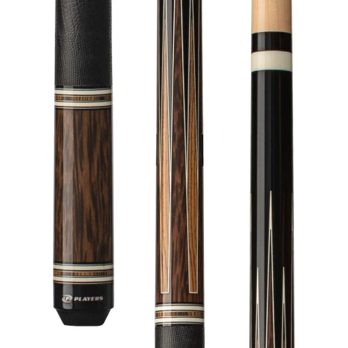 Players Black Palm & Bocote Pool Cue | E2342 | 13mm Le Pro Tip