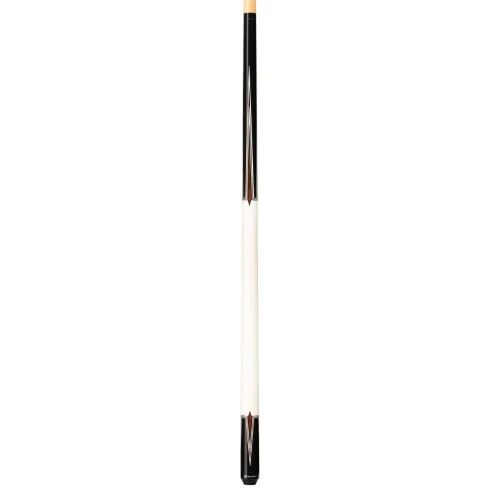 Players G4109 Black & Imitation Bone Wrapless Pool Cue | 58" Maple