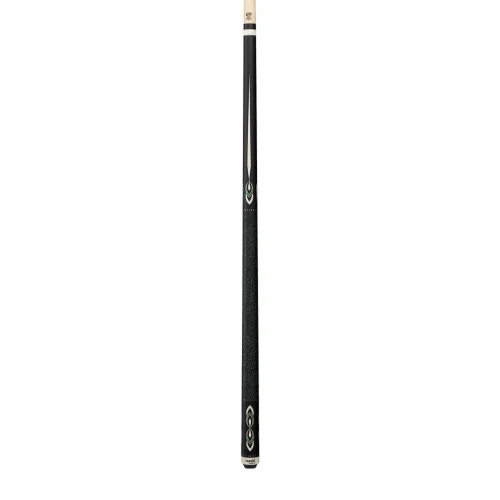 Pure X Matte Black & Malachite/White Cue with Black & Green Linen Wrap (HXT106)