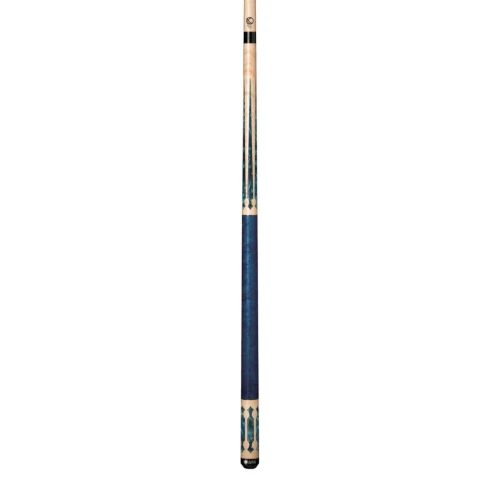 Lucasi Custom LZC22 Pool Cue | Natural Birdseye & Teal Curly Maple | Wrapless