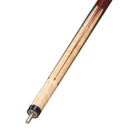 Lucasi Custom LZC63 Pool Cue | Natural Birdseye & Rengas Handle | Mother-of-Pearl Inlays