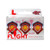 Shot Darts Americana Chrome Trio Flight Pack - L Style