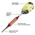 Great Lakes Dart Viper Spinning Bee Red Soft Tip Darts 16g