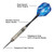 Great Lakes Dart Viper Silver Thunder Steel Tip Darts 23g