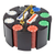 Suited Wood Carousel 200 Ct Poker Chip Set