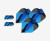 TARGET TAG BLACK & BLUE FLIGHTS x 3 SETS