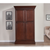 Imperial Ashton Wine and Bar Cabinet in Nut Brown