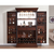 Imperial Ashton Wine and Bar Cabinet in Nut Brown
