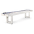American Heritage Lanai Outdoor Shuffleboard Table in Pearl White