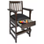 Presidential Billiards Gray Walnut King Spectator Chair
