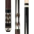 Dufferin Black & Brown Cue with Brown Embossed Leather Wrap (D-SE52)