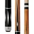 Players C-804 Black & White Diamond Wrapless Pool Cue | 2-Piece Hard Rock Maple