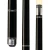 Players C-970 Black Faux Leather Wrap Pool Cue | 2-Piece Hard Rock Maple