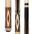 Players Natural & Cocobolo Wrapless Pool Cue G-3394 | 2-Piece Hard Rock Maple