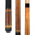 Players G4141 Gold Stain Maple & Cocobolo Pool Cue | Embossed Leather Wrap