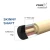 Pure X HXT 11.75mm Low Deflection Pool Cue Shaft 3/8 x 10, Black Collar