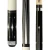 Pure X HXT90 Pool Cue | Black & White 6-Point Diamond | Wrapless