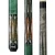 Pure X Green & Grey Stain Maple with Malachite/Thuya Burl Wrapless Cue (HXT107)