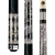 Lucasi Custom LZ2004BK Pool Cue | Grey Birdseye & Blue Luster Inlays