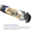 Lucasi Hybrid LHLE4 Pool Cue | Gold Stained Birdseye & Maple Rings | Wrapless