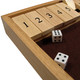 Wood Expressions Shut the Box Board Game with Dice