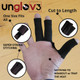 Unglove Finger Wrap Billiard Glove V3 - Black