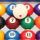 Pool Ball Set w/ Red Dots Cue Ball