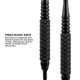 Great Lakes Dart Viper Black Magic 10 Knurled Soft Tip Darts 18g