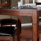 American Heritage Rosa Game Table in Suede