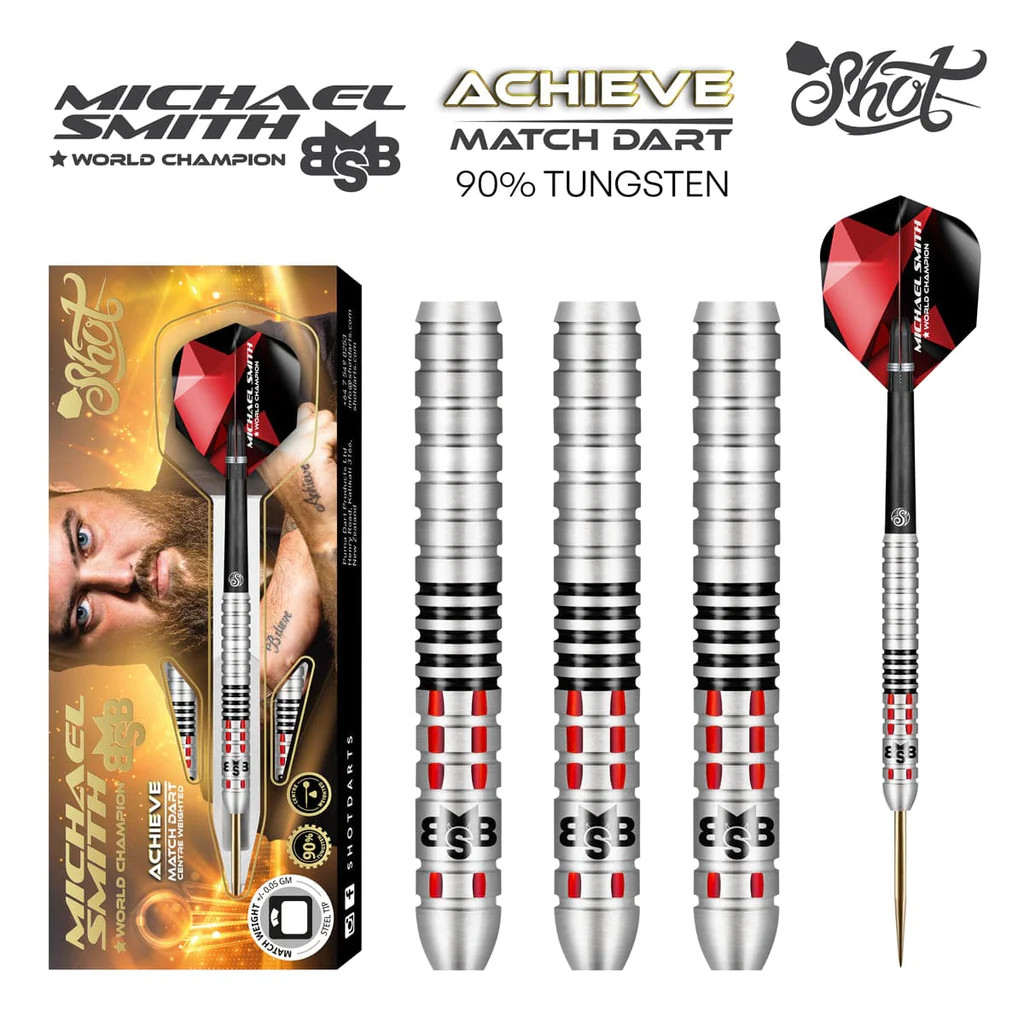 Shot Darts Michael Smith Achieve Steel Tip Darts 21g
