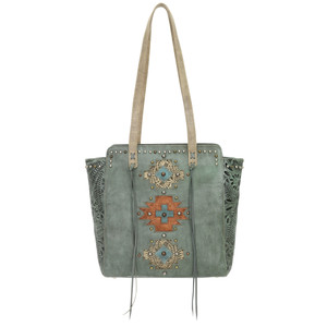 American West Navajo Soul Zip Top Tote 3478534