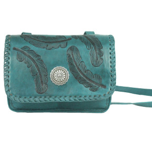 American West Sacred Bird Blazer Shoulder /Crossbody Flap Bag -Dark Turquoise American West Sacred Bird Blazer Shoulder /Crossbody Flap Bag -Dark Turquoise