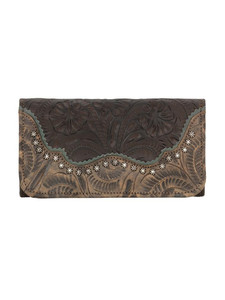 American West 2650282 Saddle Ridge Ladies Tri-fold Wallet American West 2650282 Saddle Ridge Ladies Tri-fold Wallet