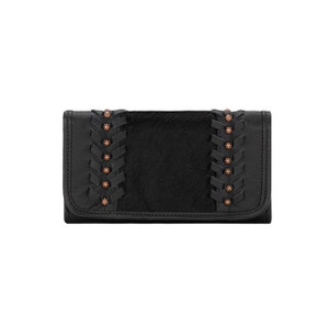 American West 4120282 Cow Town Ladies Tri-Fold Wallet American West 4120282 Cow Town Ladies Tri-Fold Wallet