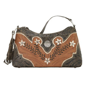 American West 5615285 Desert Wildflower Zip-Top Shoulder Bag American West 5615285 Desert Wildflower Zip-Top Shoulder Bag