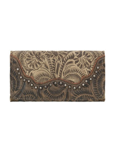 American West 2652282 Saddle Ridge Ladies Tri-fold Wallet American West 2652282 Saddle Ridge Ladies Tri-fold Wallet