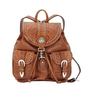 American West 8565516 Retro Romance Travel Drawstring Bag Antique Brown OSFA American West 8565516 Retro Romance Travel Drawstring Bag Antique Brown OSFA