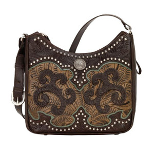 American West 8950629 Annies Secret Collection Shoulder bag with Secret Compartment, Chocolate American West 8950629 Annies Secret Collection Shoulder bag with Secret Compartment, Chocolate