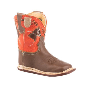 Roper  Infant Boys Horsehead   Western Cowboy Boots   Mid Calf 09-016-7912-8356 BR Roper  Infant Boys Horsehead   Western Cowboy Boots   Mid Calf 09-016-7912-8356 BR